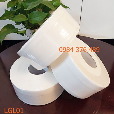 Giấy vệ sinh cuộn lớn LGL01 Tiết kiệm hơn 20%, 100% bột giấy